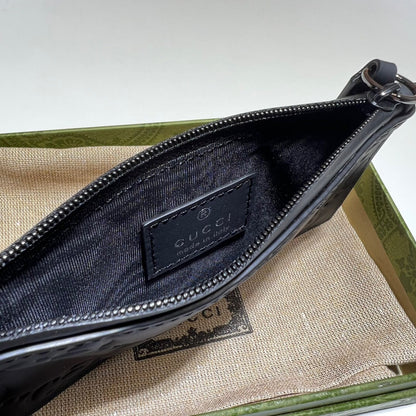 Gucci Rubber Effect Zip Coin Pouch Card Case