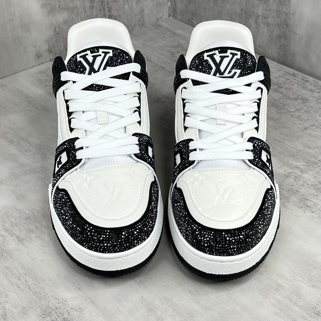 Louis Vuitton Trainers "Black-White" Crystals