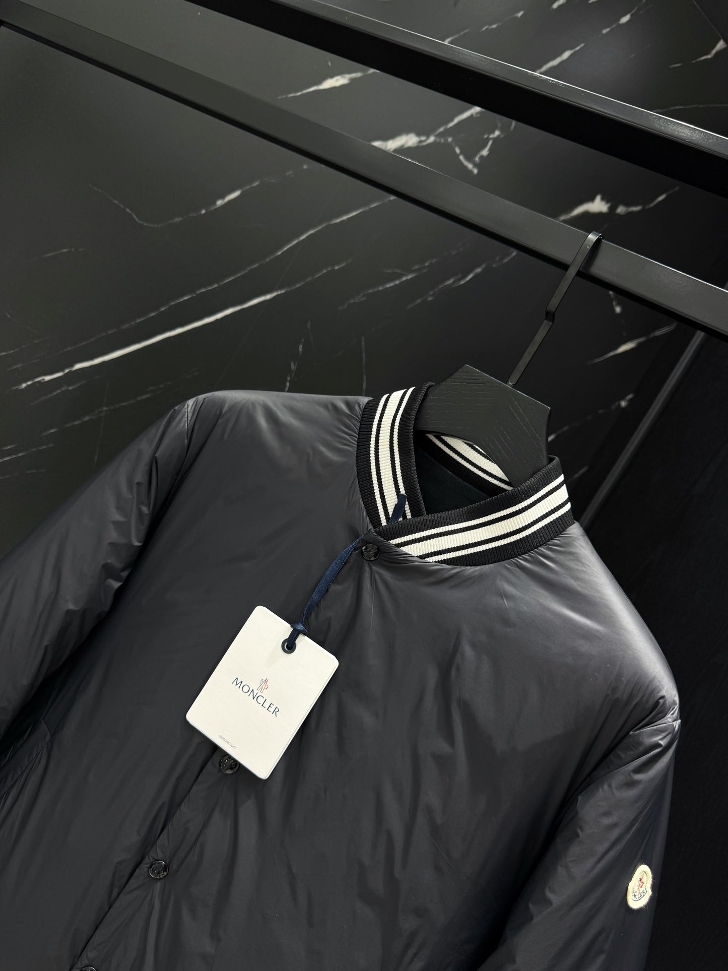 Moncler Bouchet Reversible Bomber Down Jacket "Black"
