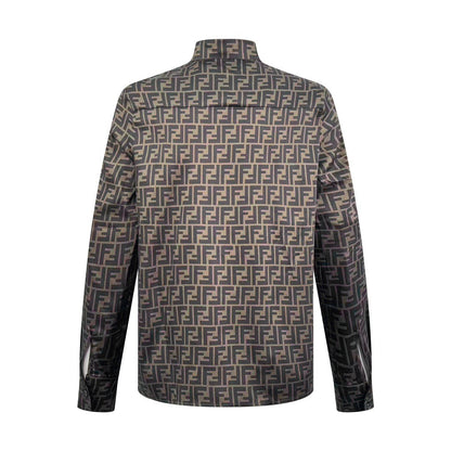 Fendi FF Monogram Shirt "Beige-Grey"