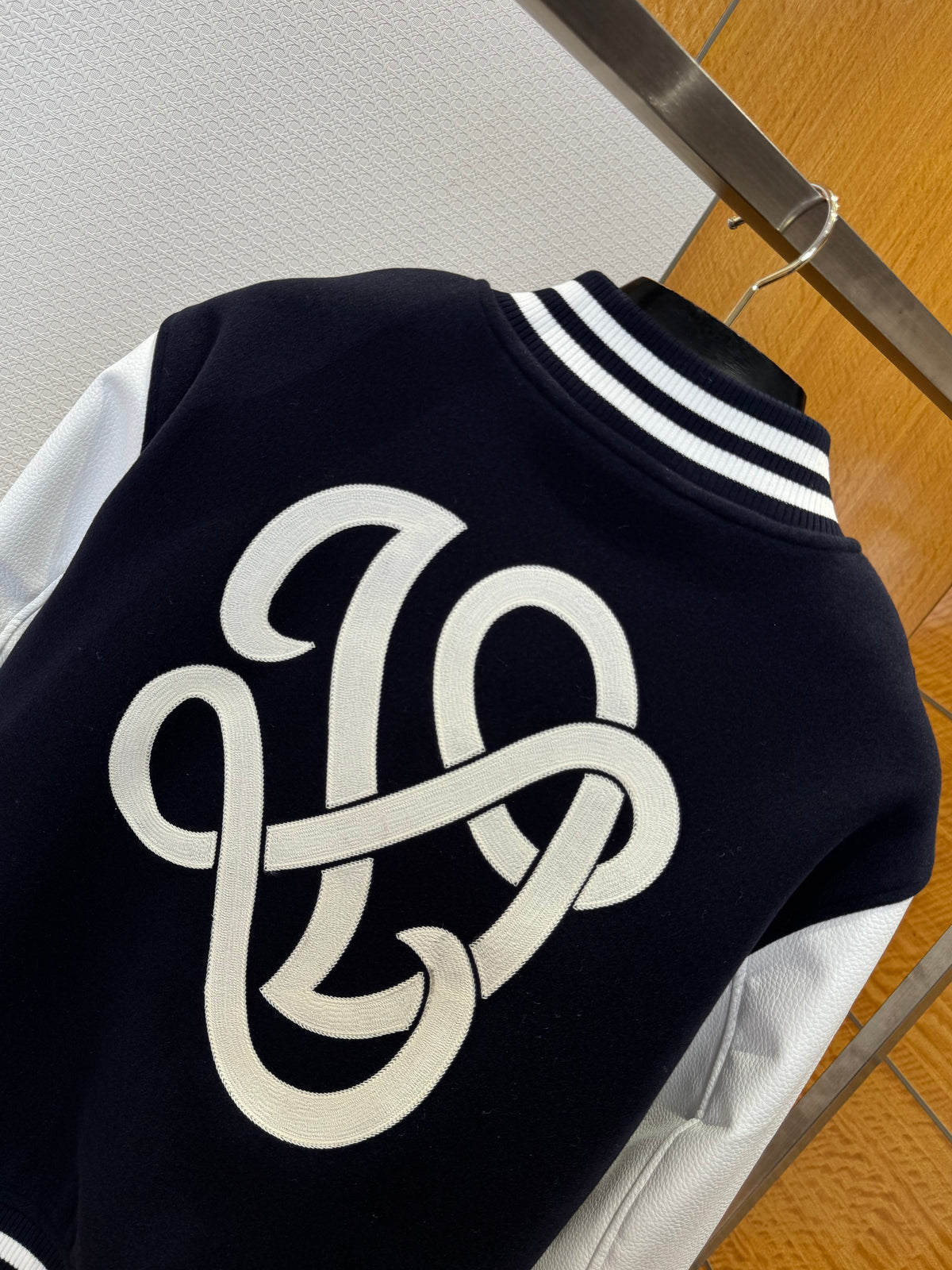 Louis Vuitton Calfskin Varsity Jacket "Navy Blue"
