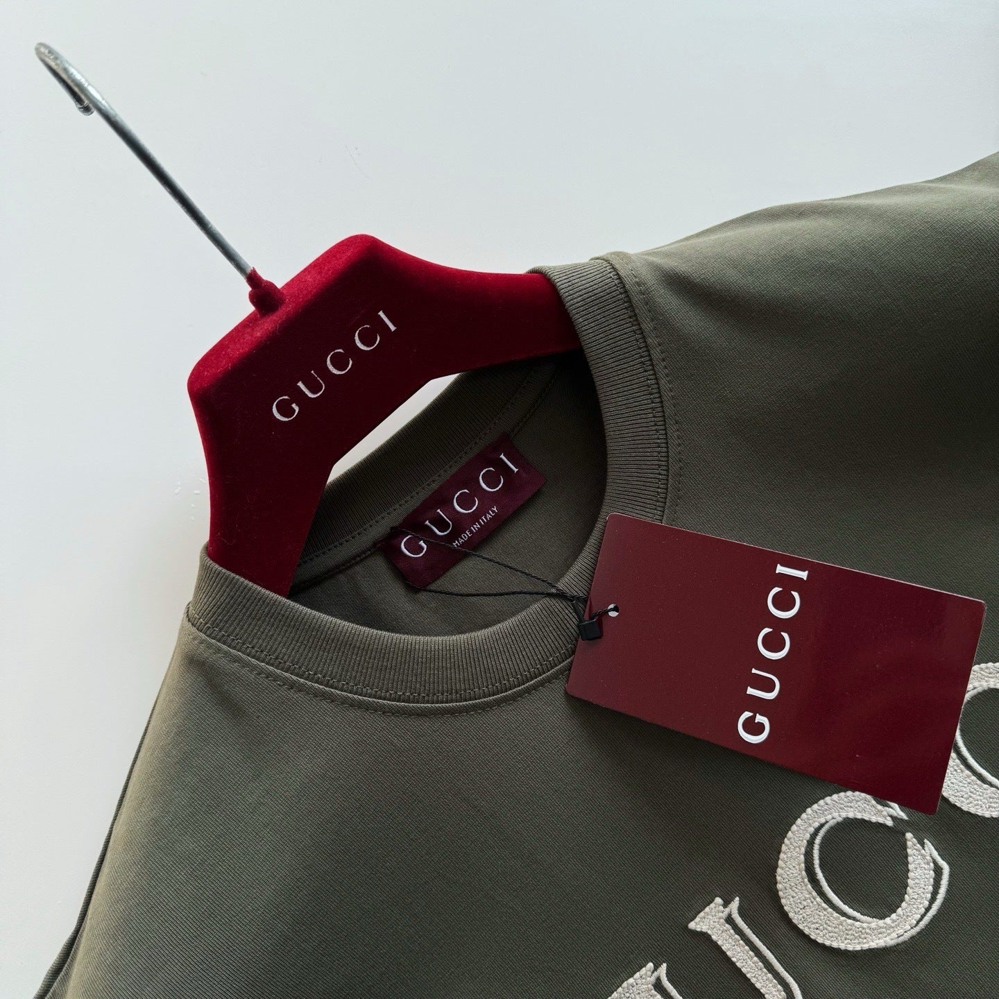 Gucci Cotton Jersey T-shirt with Embroidery "Green"