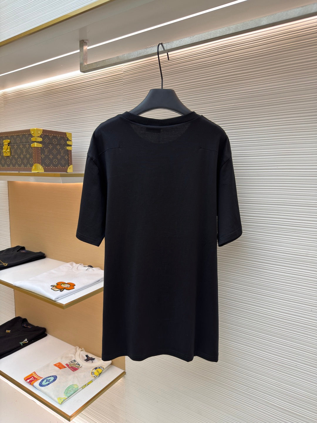 Dior Bee Embroidered T-shirt "Black Cotton Jersey"