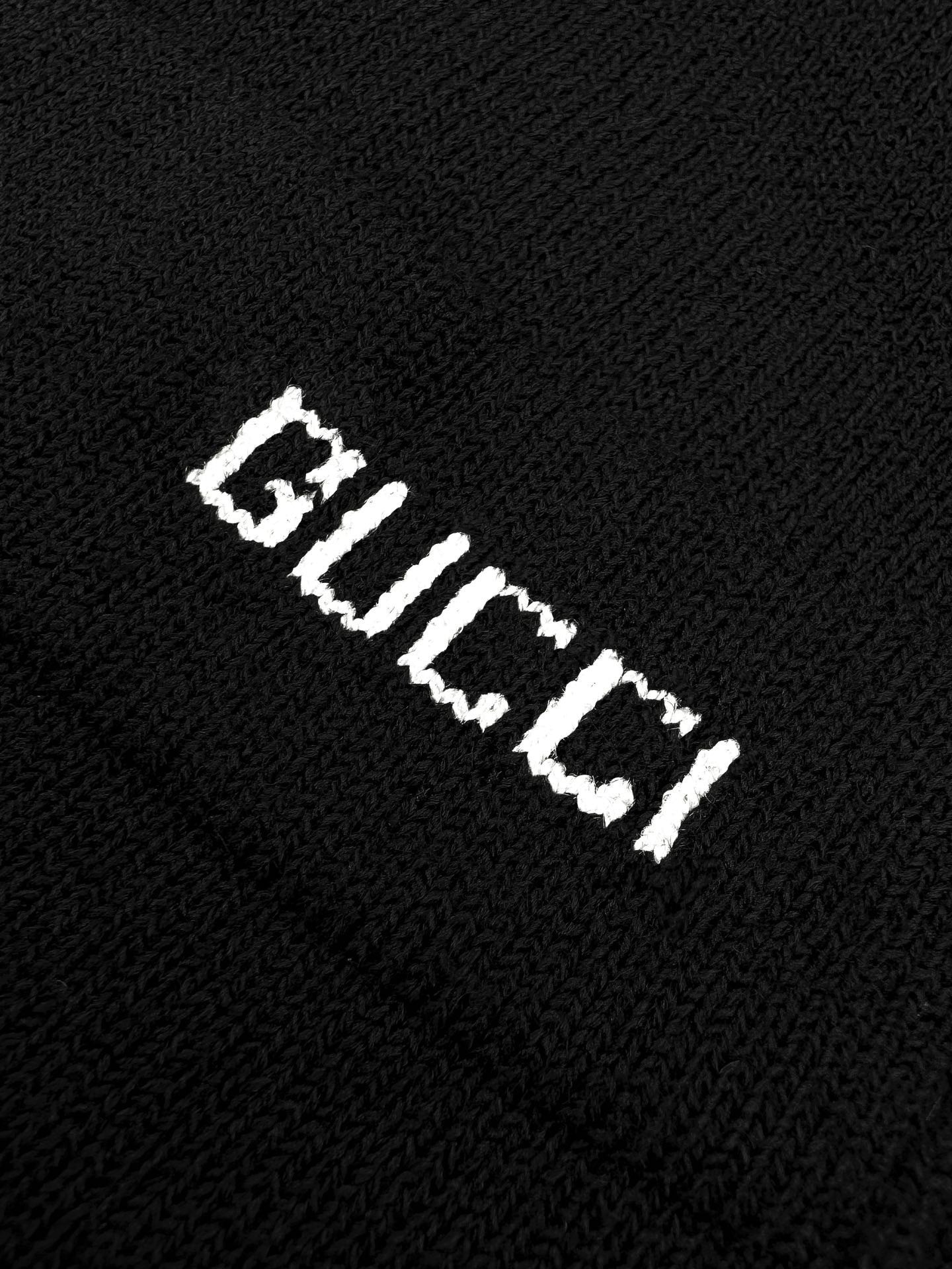 Gucci Fine Wool Polo T-Shirt "Black"
