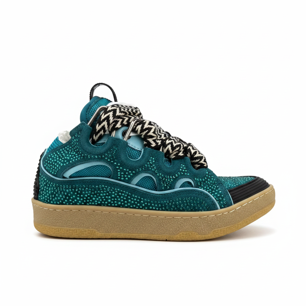 Lanvin Curb "Blue" Crystal