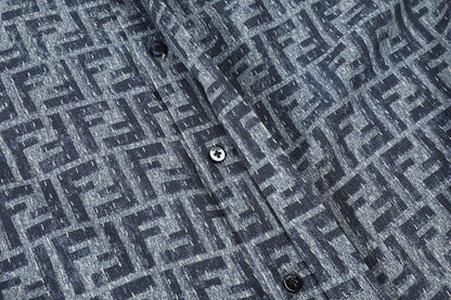 Fendi FF Monogram Short Shirt "Grey"