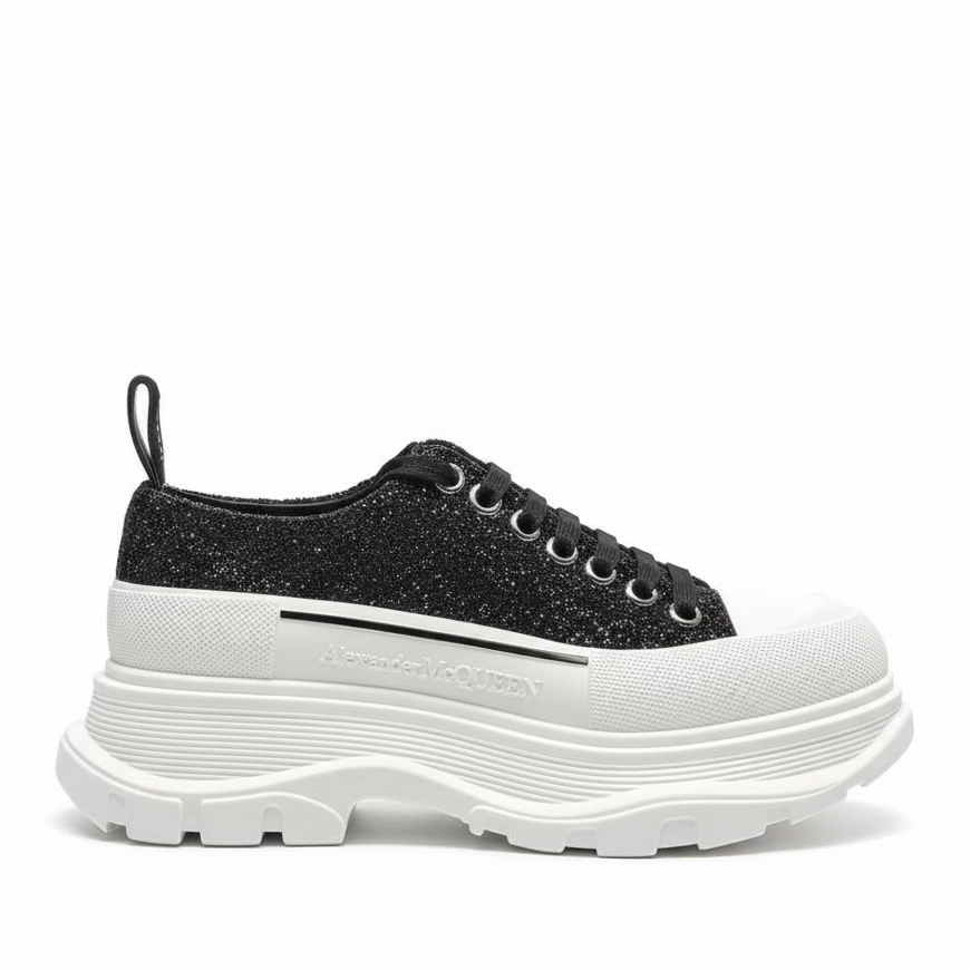 Alexander McQueen Tread Slick Low "Galaxy Black"