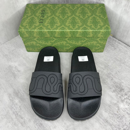 Gucci Snake Slides "Black"