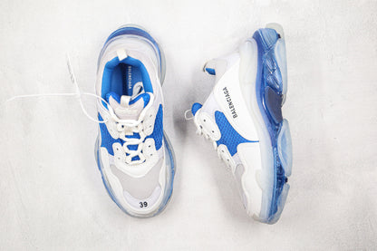 Balenciaga Triple S "White-Blue Clear Sole"