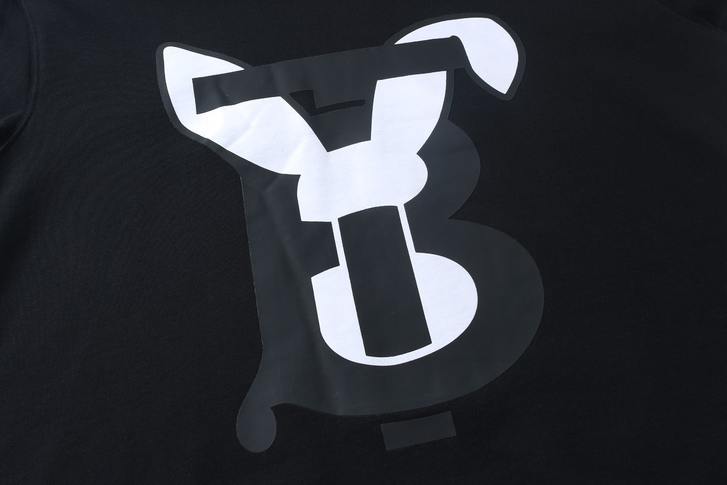 Burberry Rabbit Logo Print Hoodie "Black"