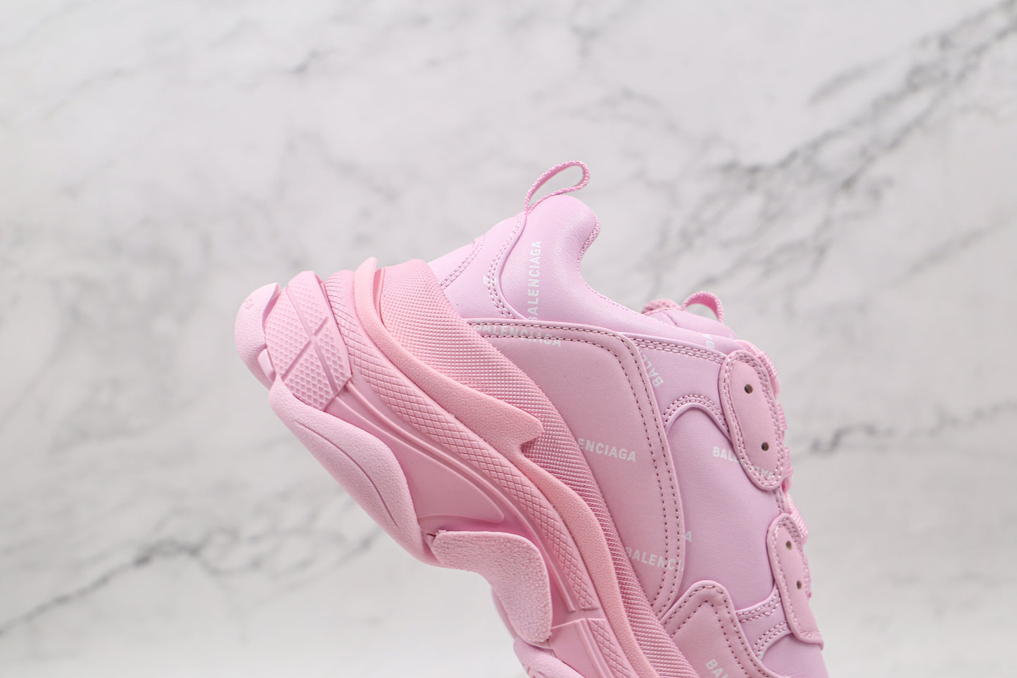Balenciaga Triple S "Pink-All Over Logo"