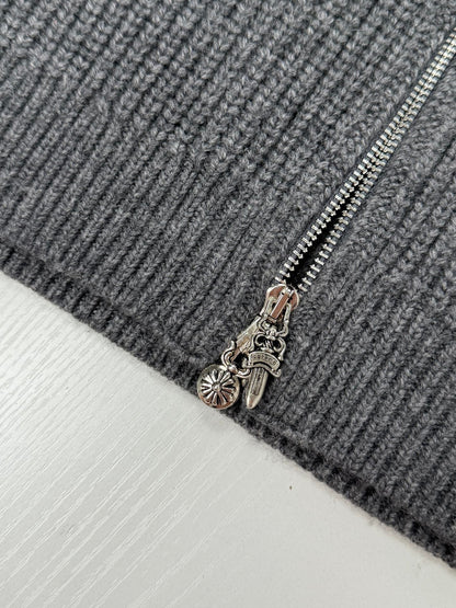 Chrome Hearts Large Cross Cashmere Knit "Grey"