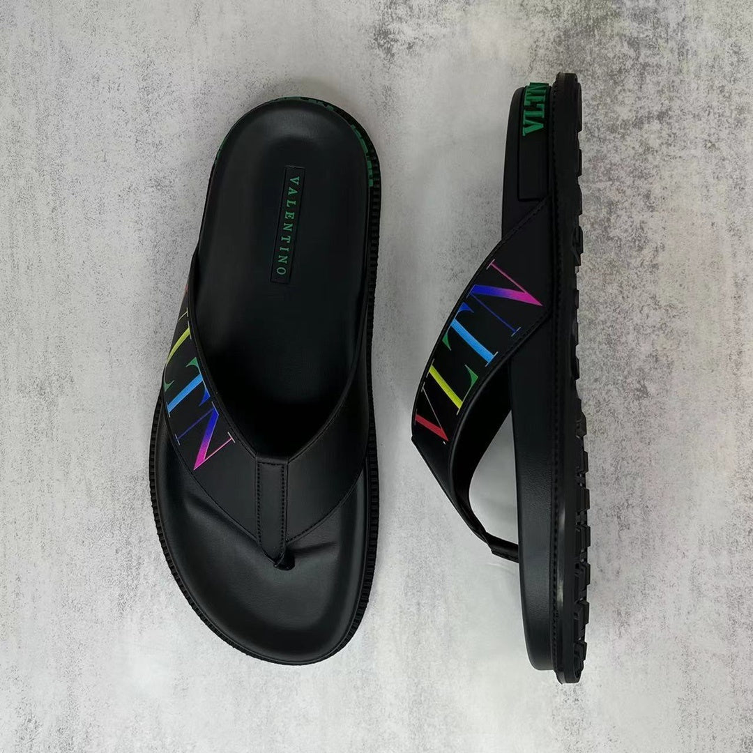 Valentino Garavani Flip-Flops "Black-Multicolour"
