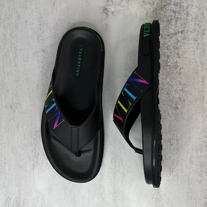 Valentino Garavani Flip-Flops "Black-Multicolour"