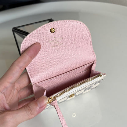 Louis Vuitton Rosalie Coin Purse "Damier Azur Canvas"