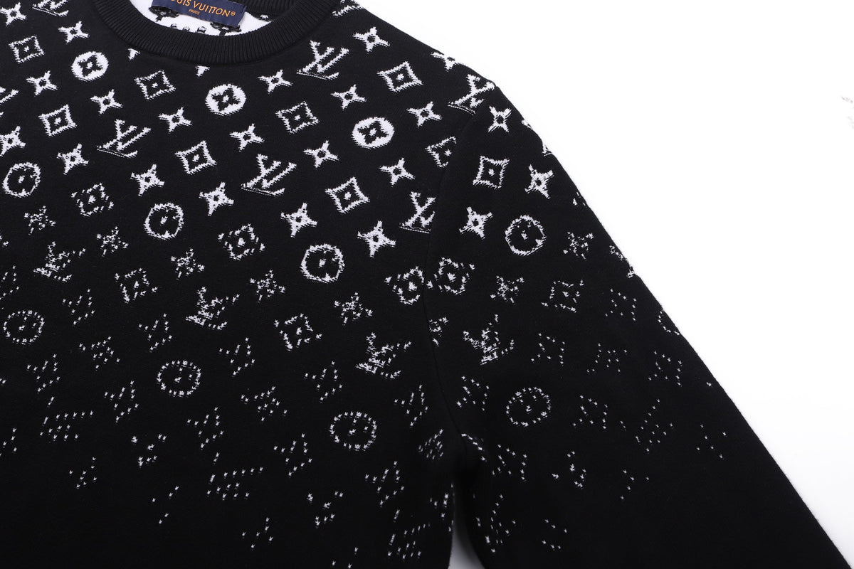 Louis Vuitton Gradient Cotton Crewneck "Black-White"