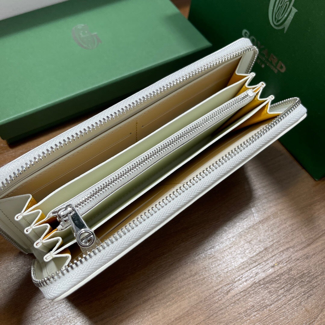 Goyard Matignon GM Wallet "White"
