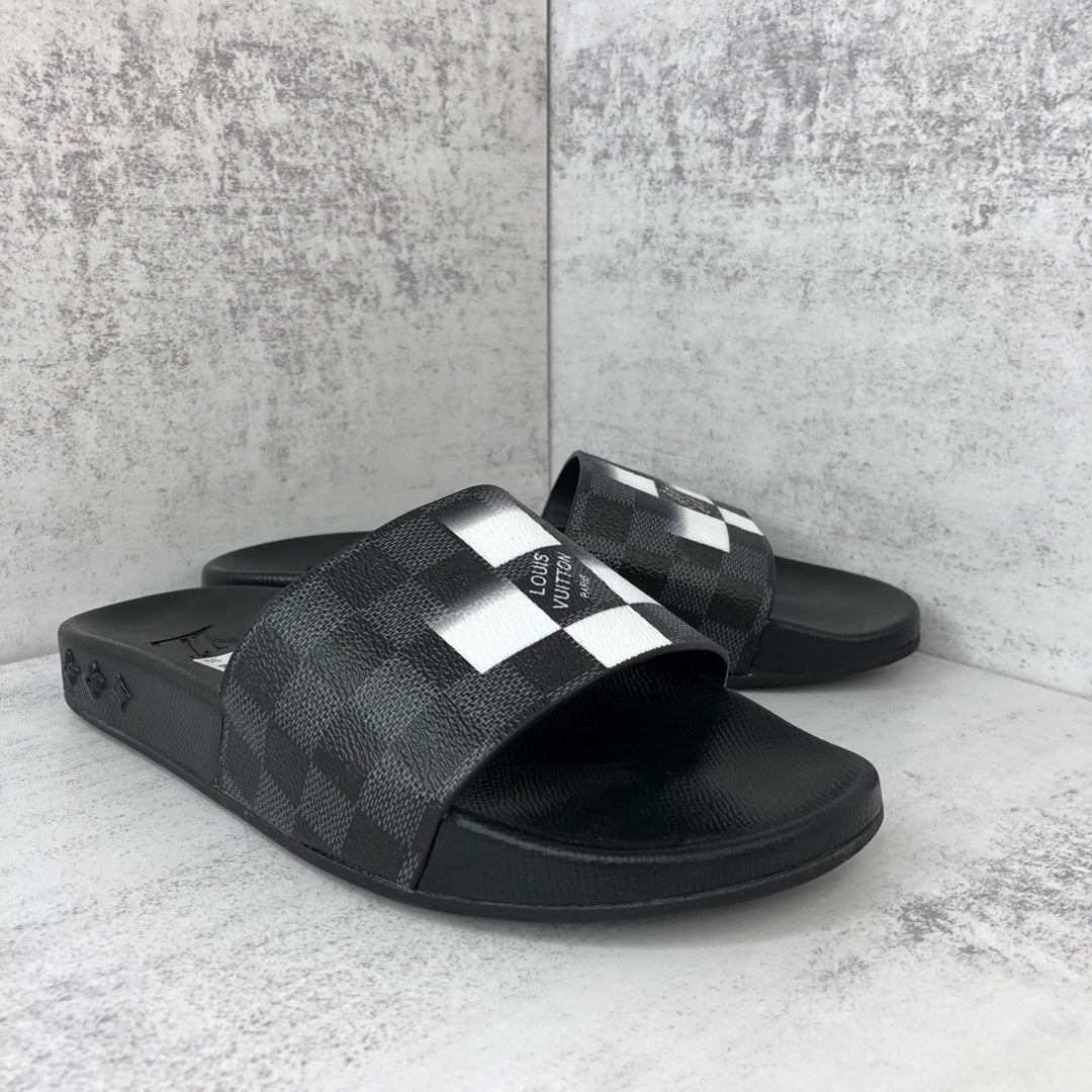 Louis Vuitton Slides "Black-White"