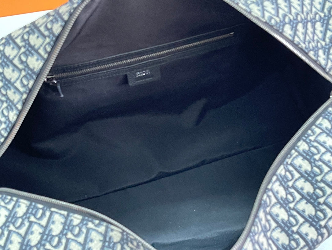 Dior Lingot 50 Oblique Jacquard Duffel Bag