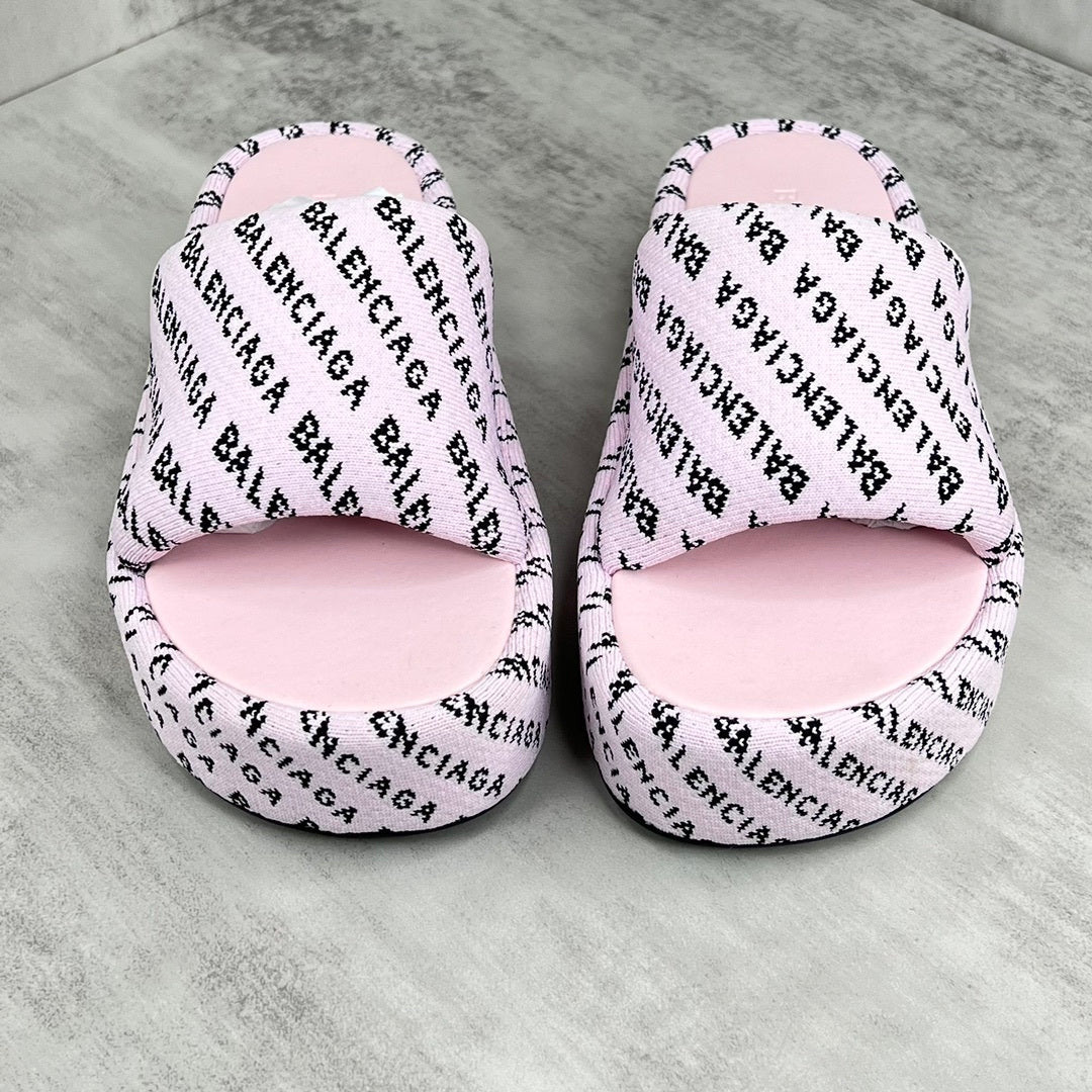 Balenciaga Slides "Pink-Black"