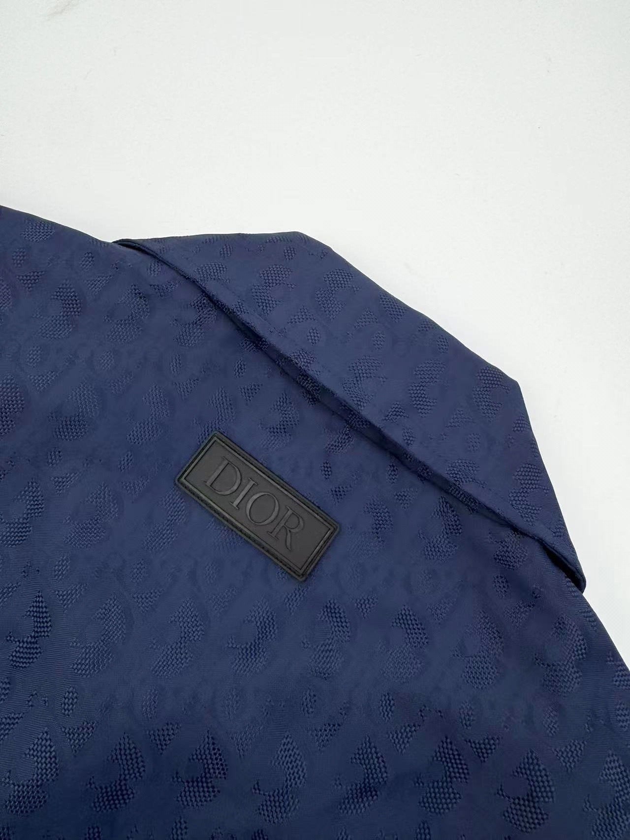 Dior Oblique Blouson Jacket "Blue Technical Jacquard"