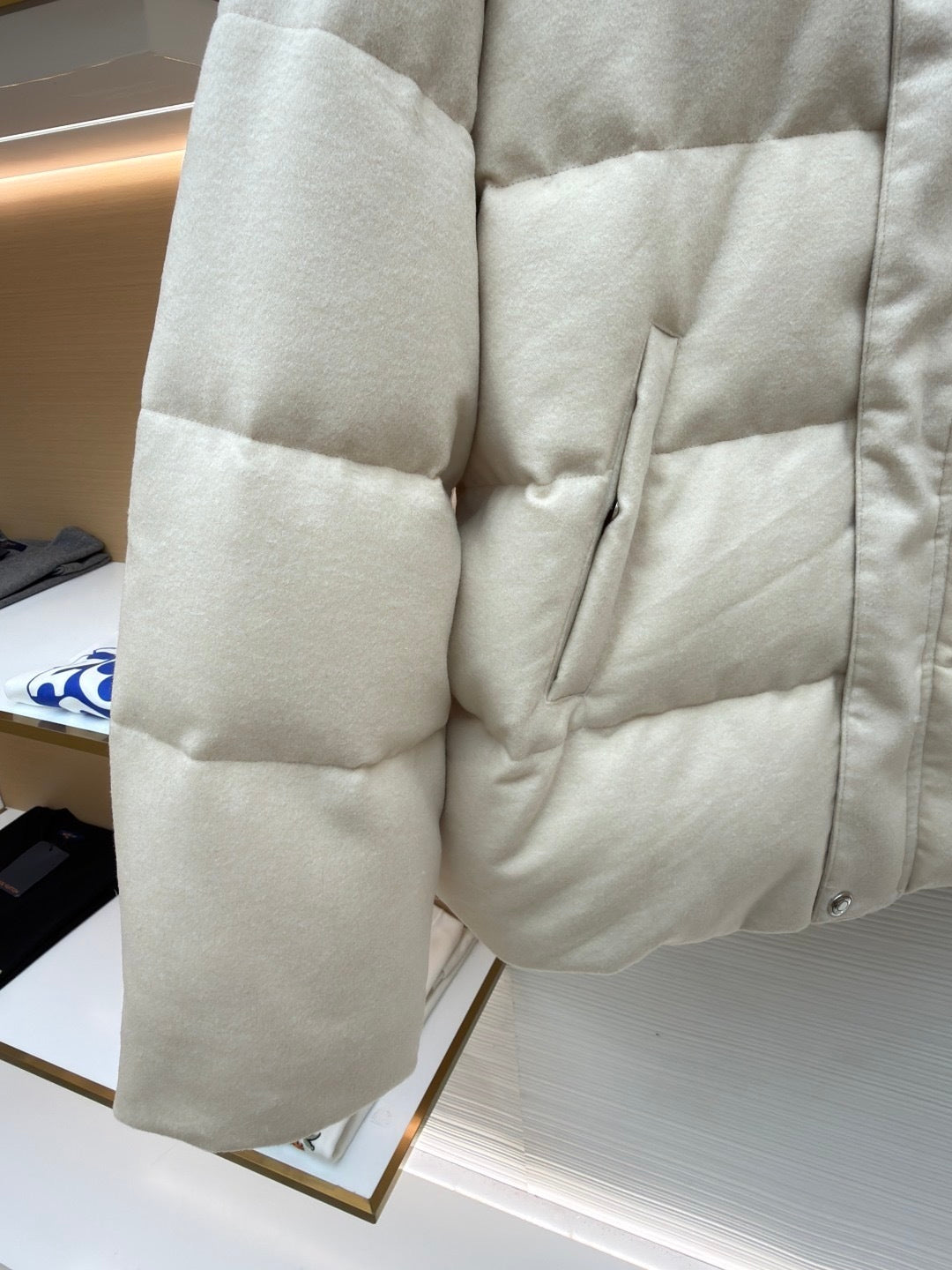 Loro Piana Cashmere Jools Puffer Jacket "White"