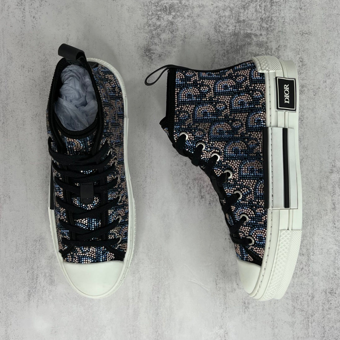 Dior B23 High-Top "Multicolour" Crystals