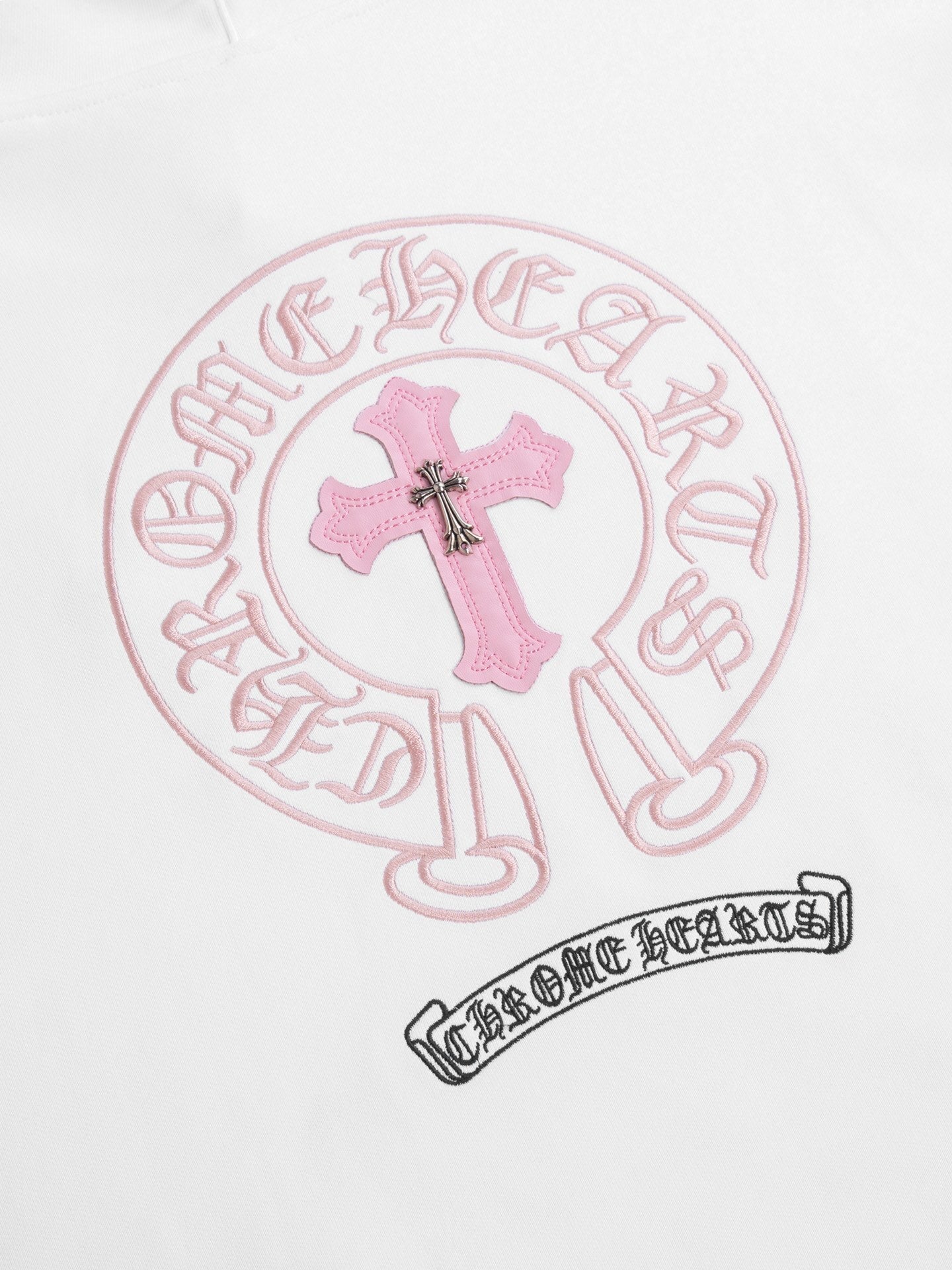 Chrome Hearts Hoodie "White-Pink"