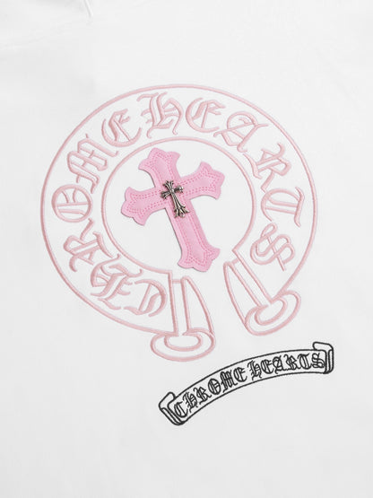 Chrome Hearts Hoodie "White-Pink"