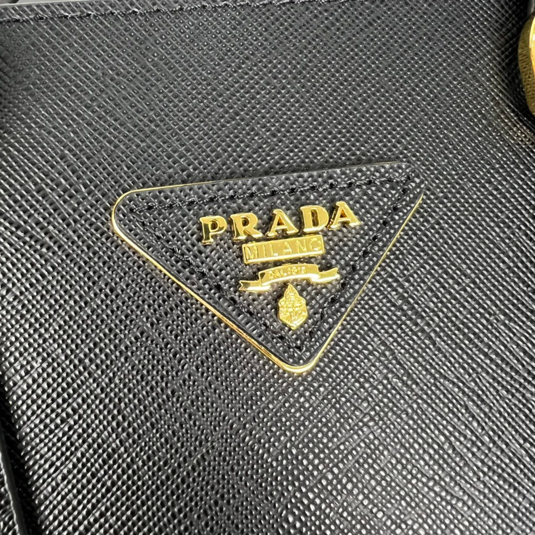 Prada Galleria Large Saffiano Leather Bag "Black"
