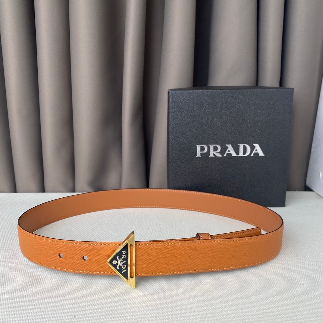 Prada 30mm Saffiano Leather Belt "Camel"