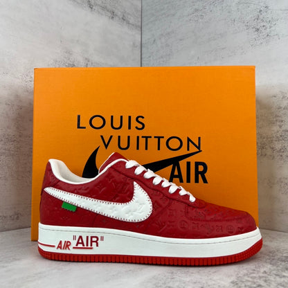 Louis Vuitton x Nike Air Force 1 "Red"