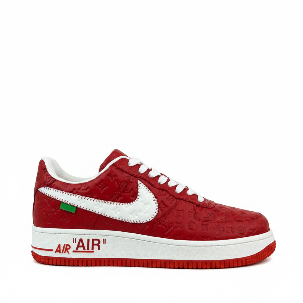 Louis Vuitton x Nike Air Force 1 "Red"