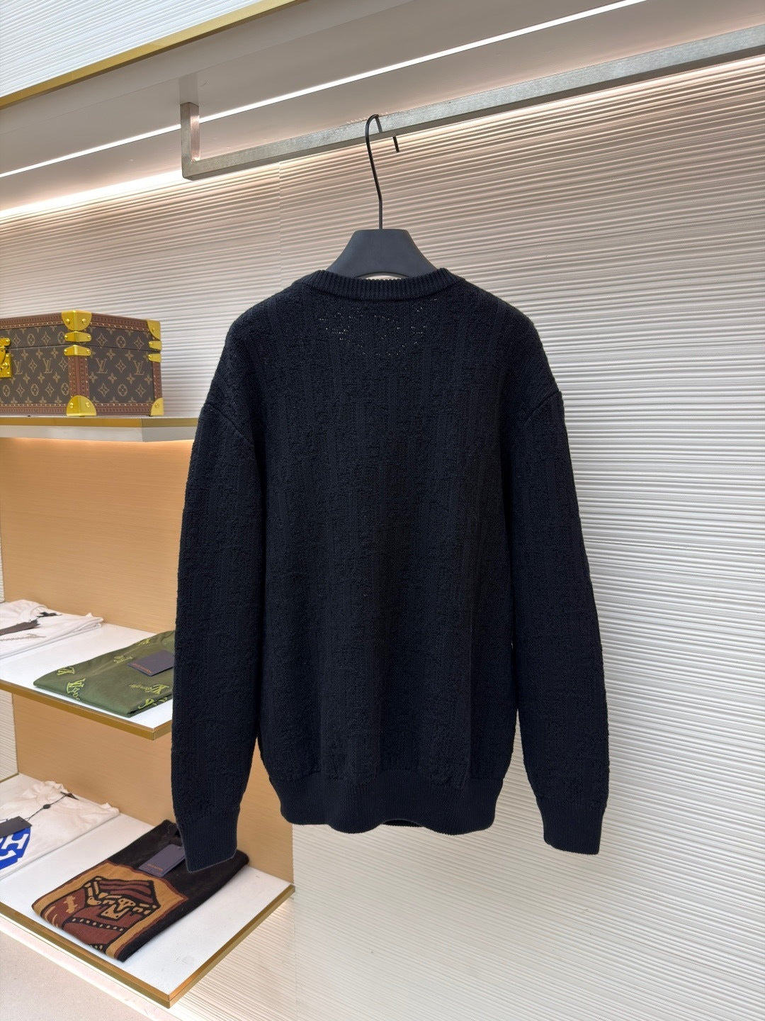 Dior Oblique Sweater "Black Cotton Blend Jersey"