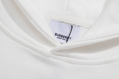 Burberry Logo Print Hoodie "White"