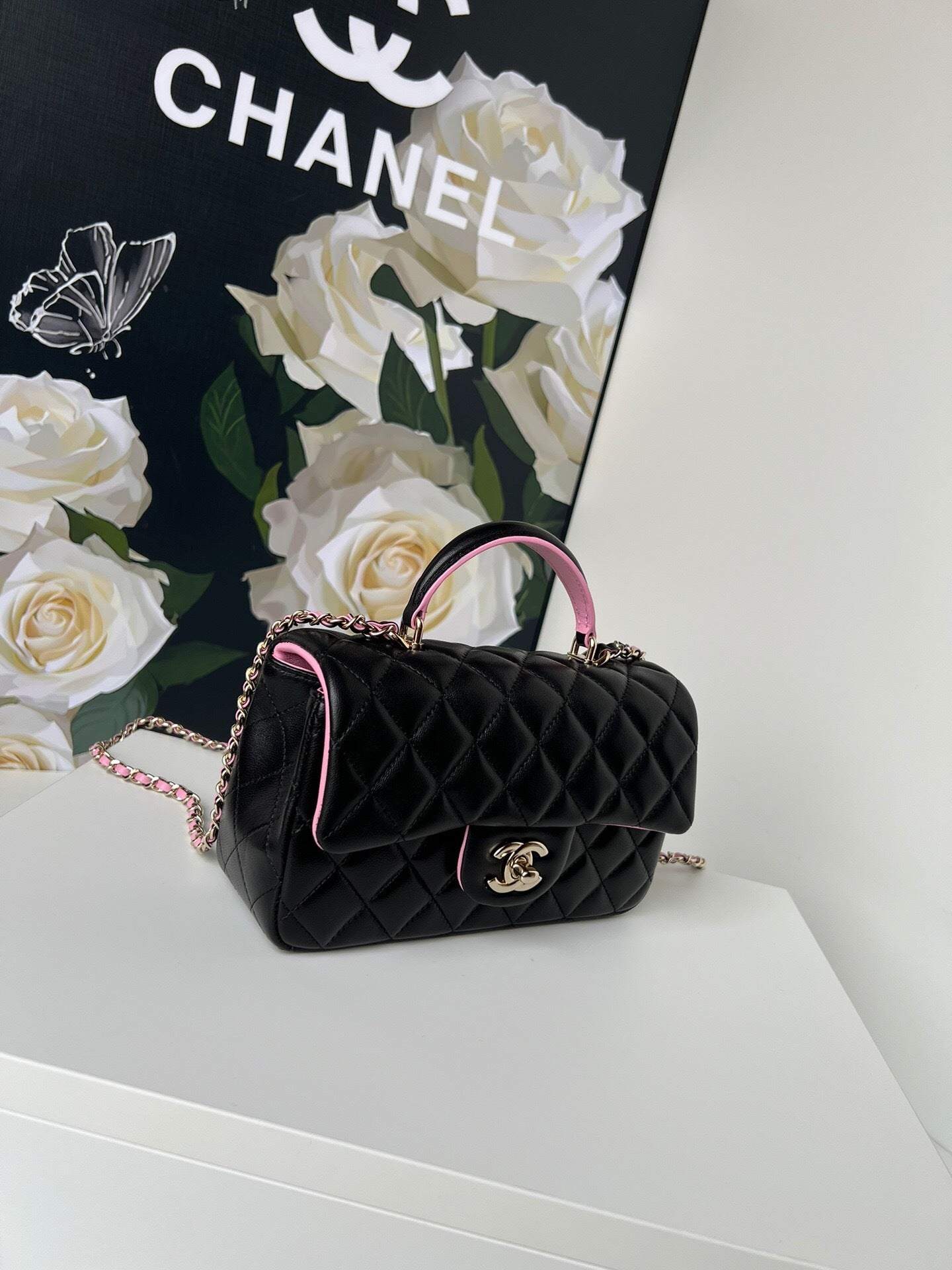 Chanel Large Flap Bag With Top Handle