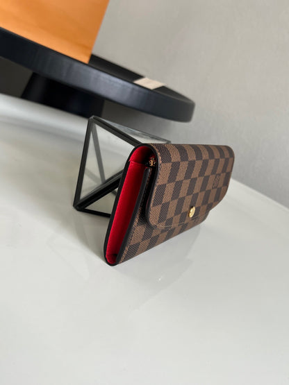 Louis Vuitton Emilie Wallet "Damier Ebene"