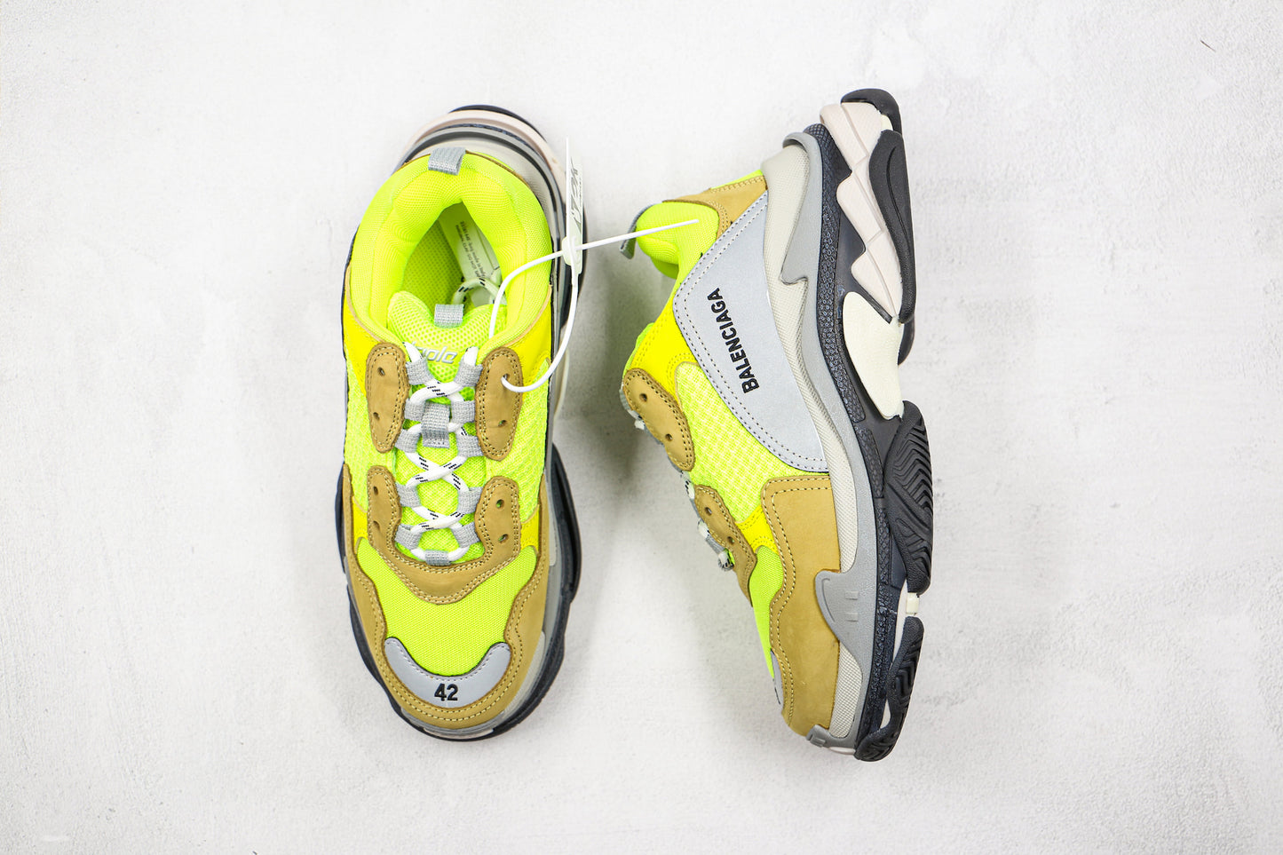 Balenciaga Triple S "Neon Yellow-Grey"