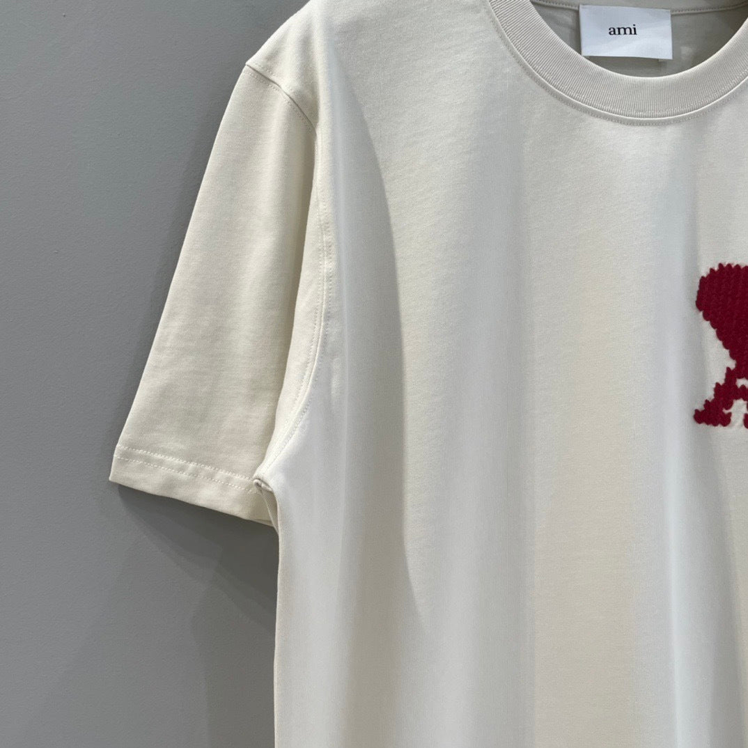 Ami Paris T-Shirt "White-Red"