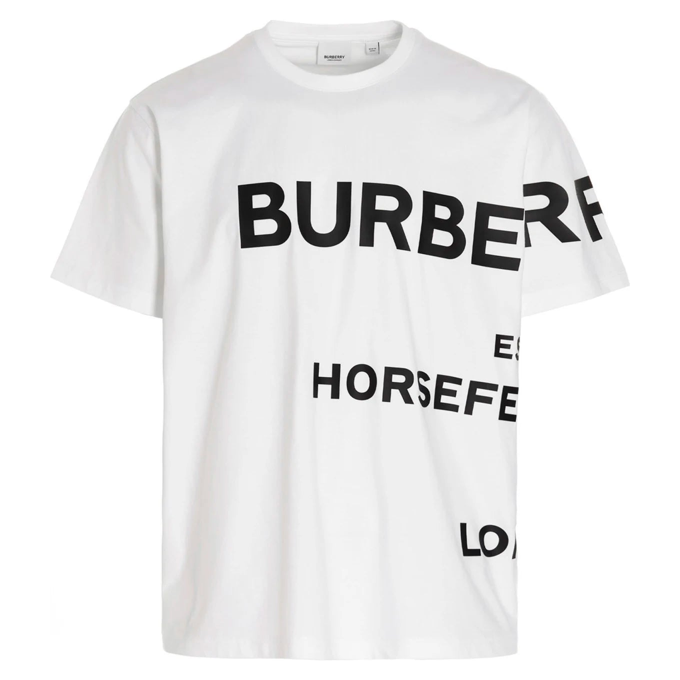 Burberry Horseferry Print Cotton T-Shirt "White"