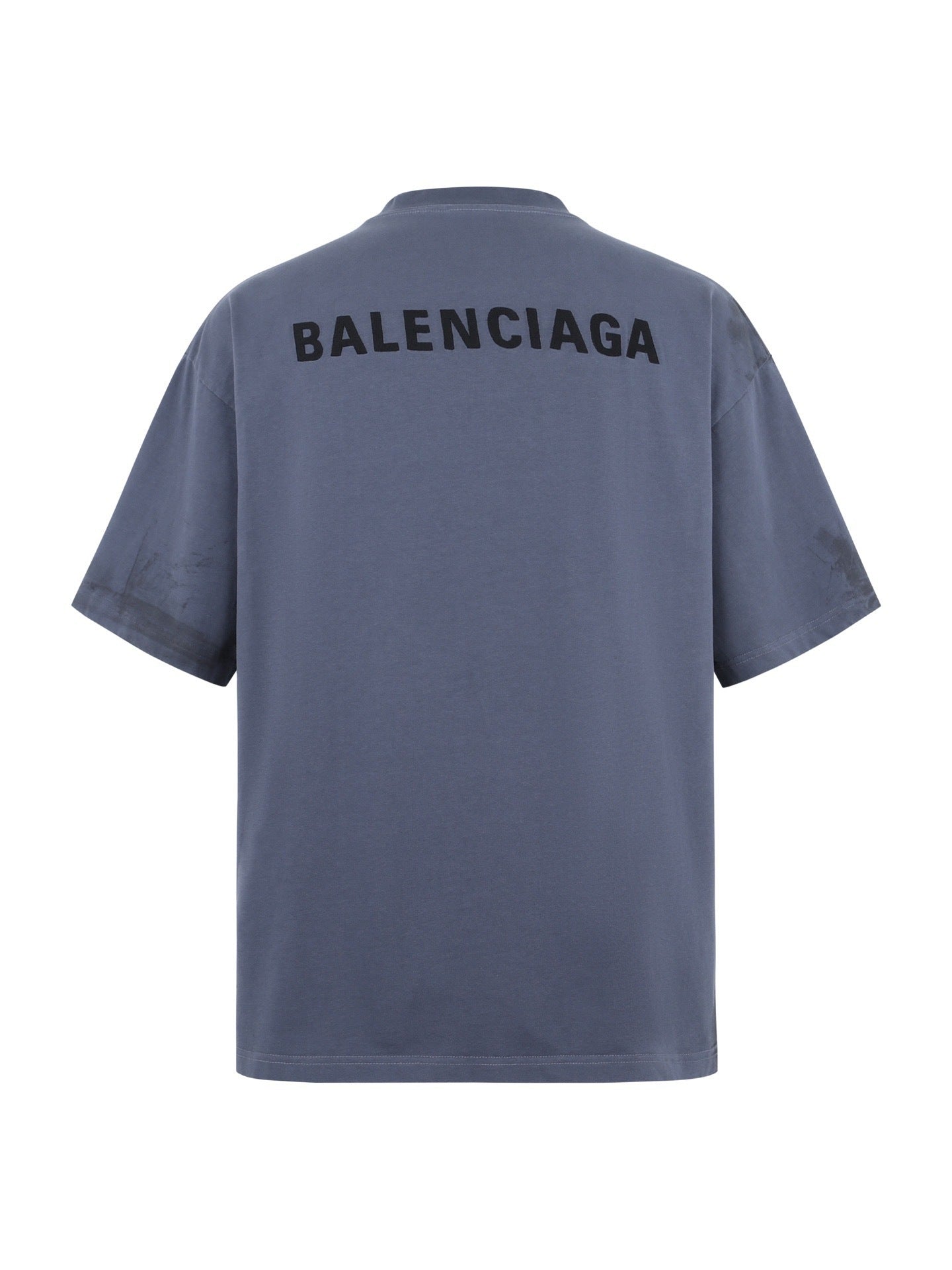 Balenciaga Back T-Shirt "Faded Dark Blue-Black"