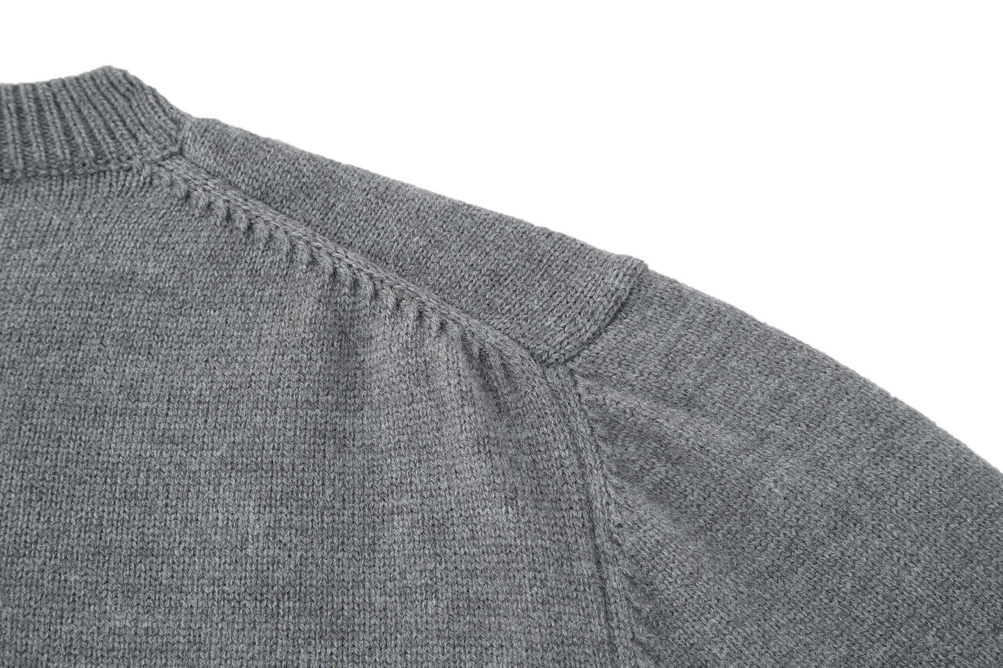 Prada Embroidered Logo Sweater "Grey"