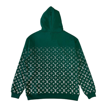 Louis Vuitton Gradient Monogram Hoodie "Green-White"