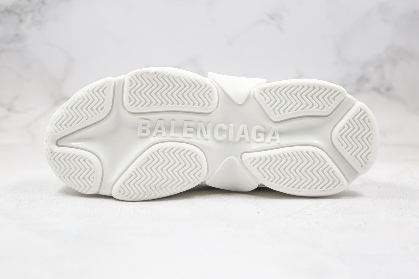 Balenciaga Triple S "White-All Over Logo"