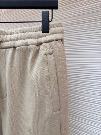 Dior Oblique Track Pants "Beige Cotton-Blend Jersey"