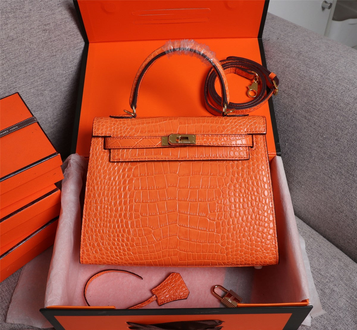 Hermès Aligator Leather Mini Kelly 25