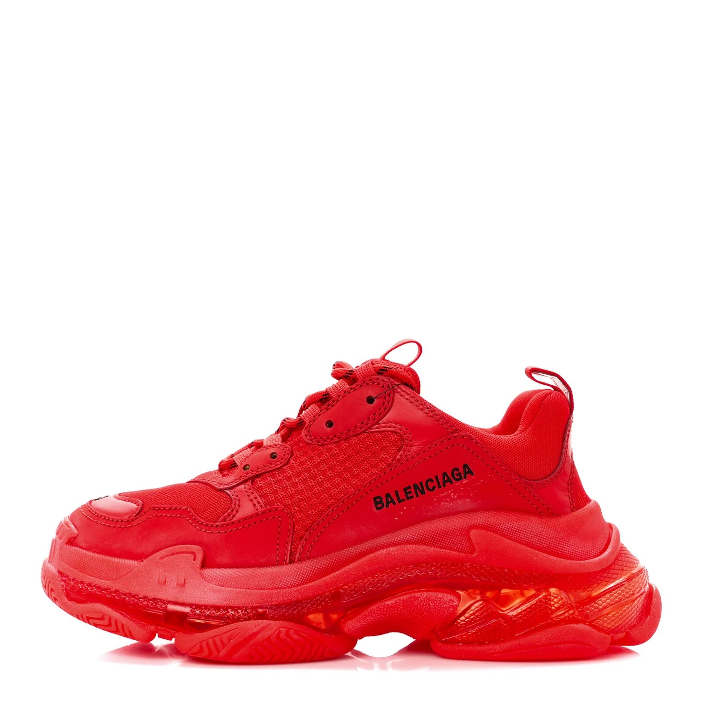 Balenciaga Triple S "Clear Sole - Red"