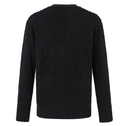 Fendi Black FF Cashmere and Wool Blend Cardigan "Black"