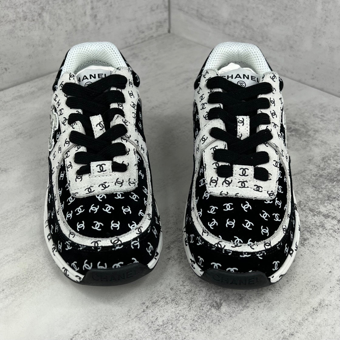 Chanel 22A "Black-White All Over Logo"