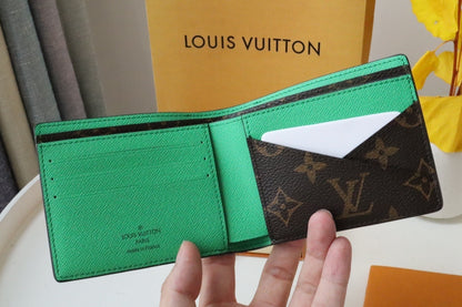 Louis Vuitton Multiple Wallet "Monogram Macassar Canvas"